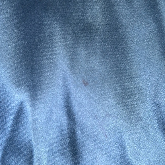 Zum Zum Teal Satin Halter Sequin Maxi Long Dress Womens Size 7/8 Vintage Prom - Picture 10 of 10